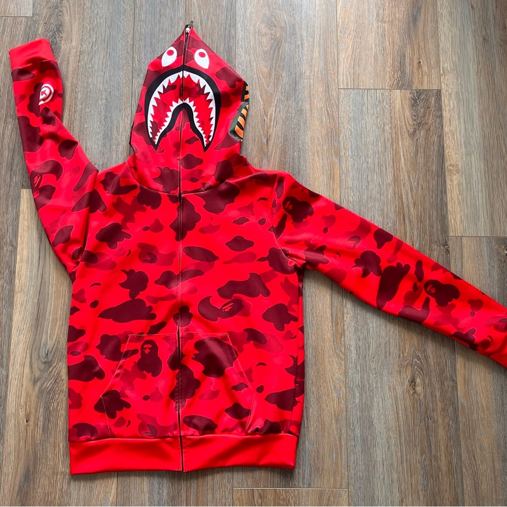 YQWEL Bape Hoodie Camo Shark